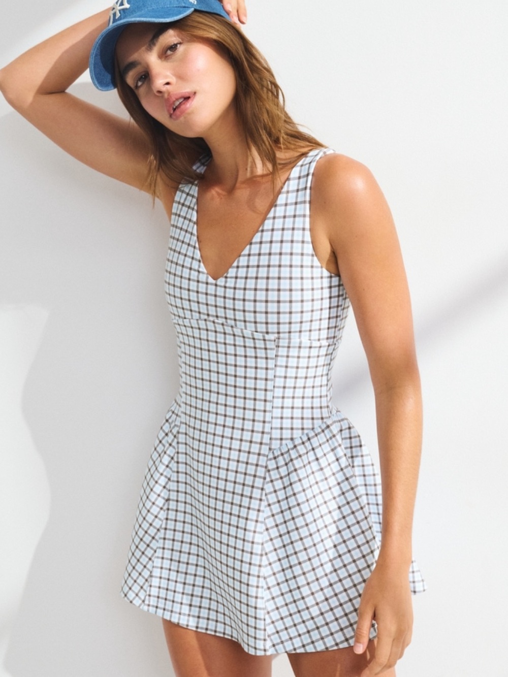 YPB scultpLUX V-Neck Mini Dress